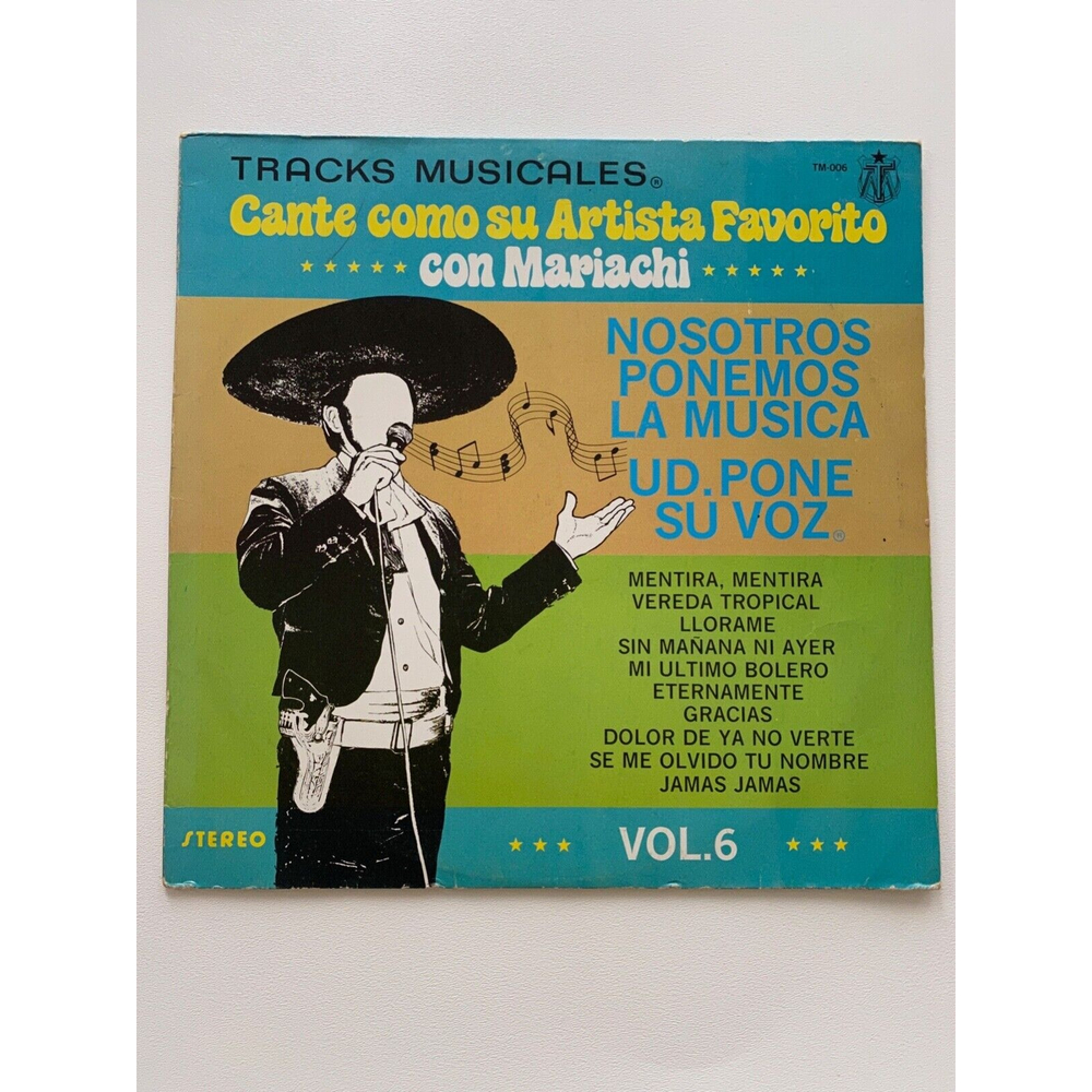 Cante Como Su Artista Favorito Con Mariachi (karaoke) LP Vol 6 VG Vinyl